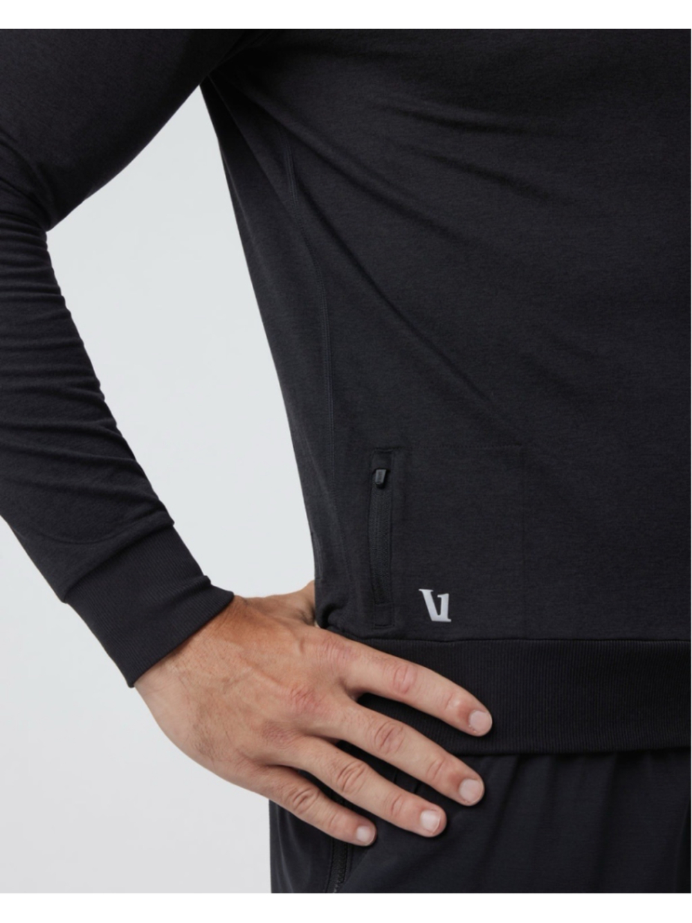 Vuori Ponto Performance Crew Sweatshirt Men’s Large Charcoal Pullover - Picture 3 of 11